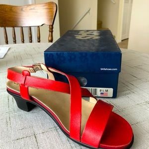 San Antonio Shoemakers-Nouveau Alfa red sandals- 8 1/2 M